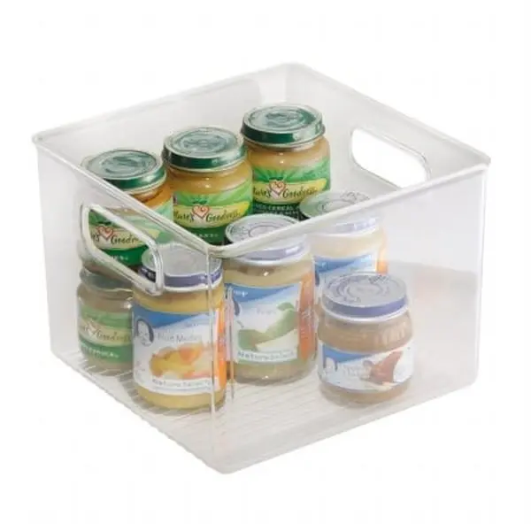 InterDesign Clear Linus Storage Bin- 8 x 8 x 6 in.