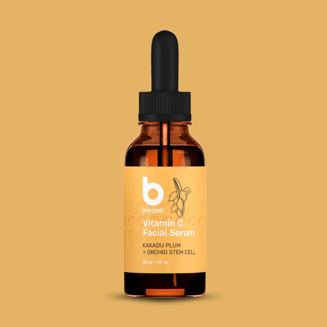 B Please! Vitamin C Facial Serum — Brightening & Hydrating with Kakadu Plum + Plant Stem Cell, 30ml