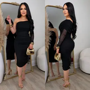 Alanis Mesh Dress (Black)