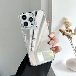 Makeup Mirror Phone Case for Women Men, Compatible with iphone 17promax 16, 15, 14, 13, 12, 11 Pro Max Pro Plus. Personalized Cute Mirror Makeup Phone Protective Cover Suitable for iphone, Shockproof Phone Case And Accessories.