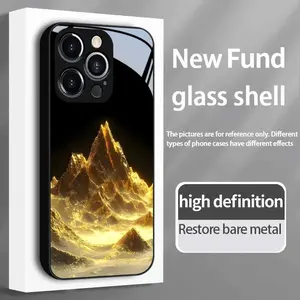 Phone Case - Golden Volcano Eruption HD Glass Phone Case, Suitable for Iphone 17/17Pro/17Pro Max/17Air/16 Plus/16 Pro/16 Pro Max/15/15 Plus/15 Pro/15 Pro Max/14/14 Max/14 Pro/14 Pro Max/13/13 Pro/13 Pro Max/12/12 Pro/12 Pro Max/11/11 Pro/11 Pro Max/