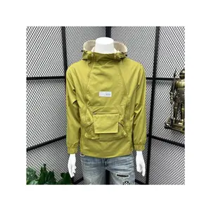 Men's sports jacket, trendy brand, stylish loose fit, outdoor hiking windproof hooded jacket
