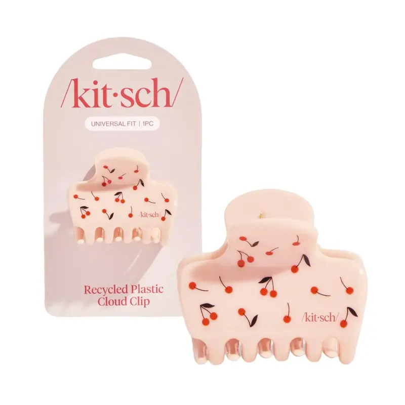 Kitsch Cherry Print Cloud Claw Clip - Medium