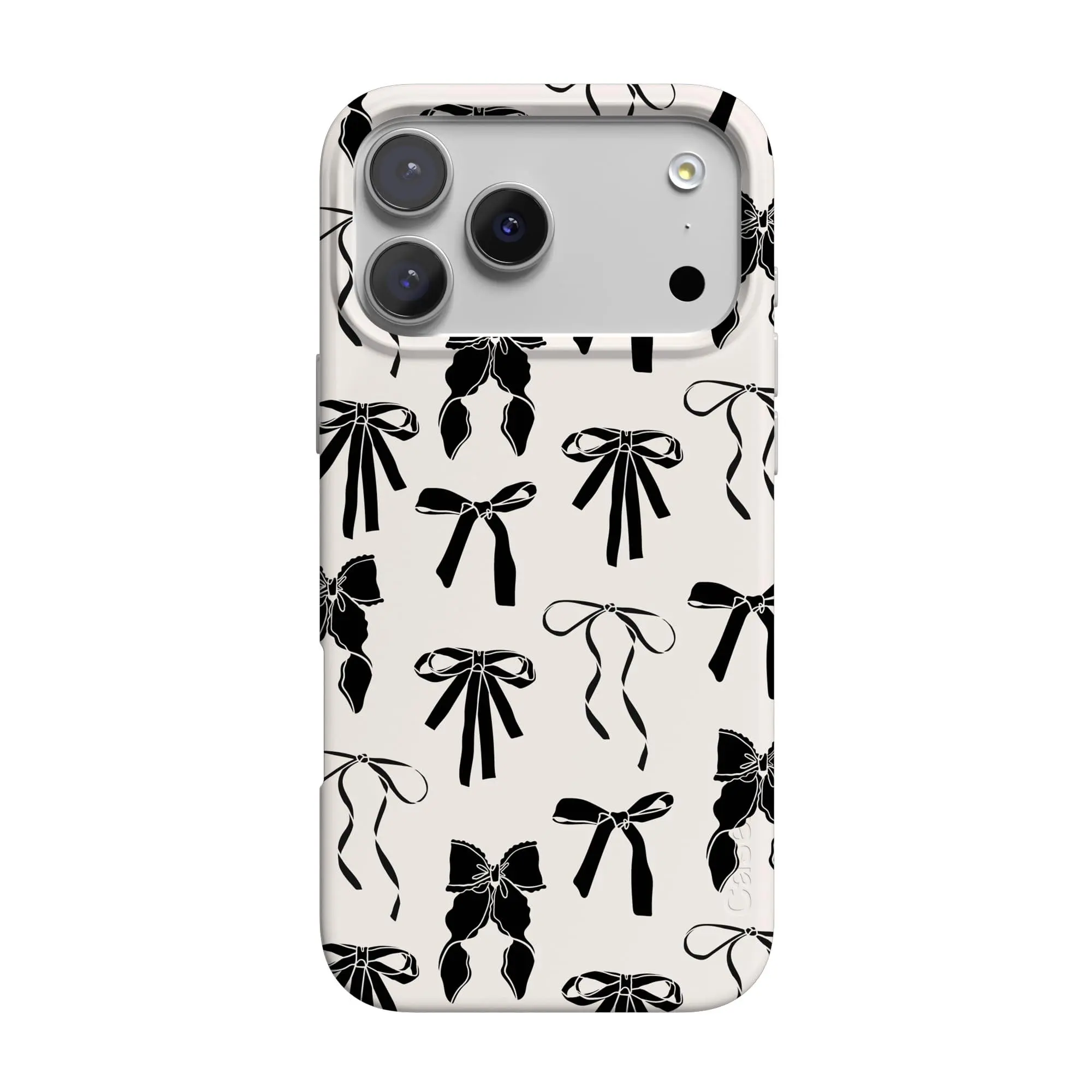 Casely iPhone 17 Pro Max Case | Goth Girlie | Black Bows | Compatible with MagSafe | Classic Ultra Thin Design