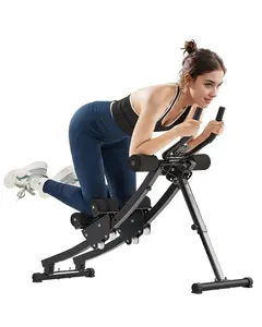 【Spotlight Day】VEVOR AB Workout Machine, Dual-track Ab Workout Equipment at Home Gym, Core & Abdominal Trainers for Women, 440 lbs Weight Capacity Strength Training Ab Cruncher, Foldable Adjustable Fitness Exerciser