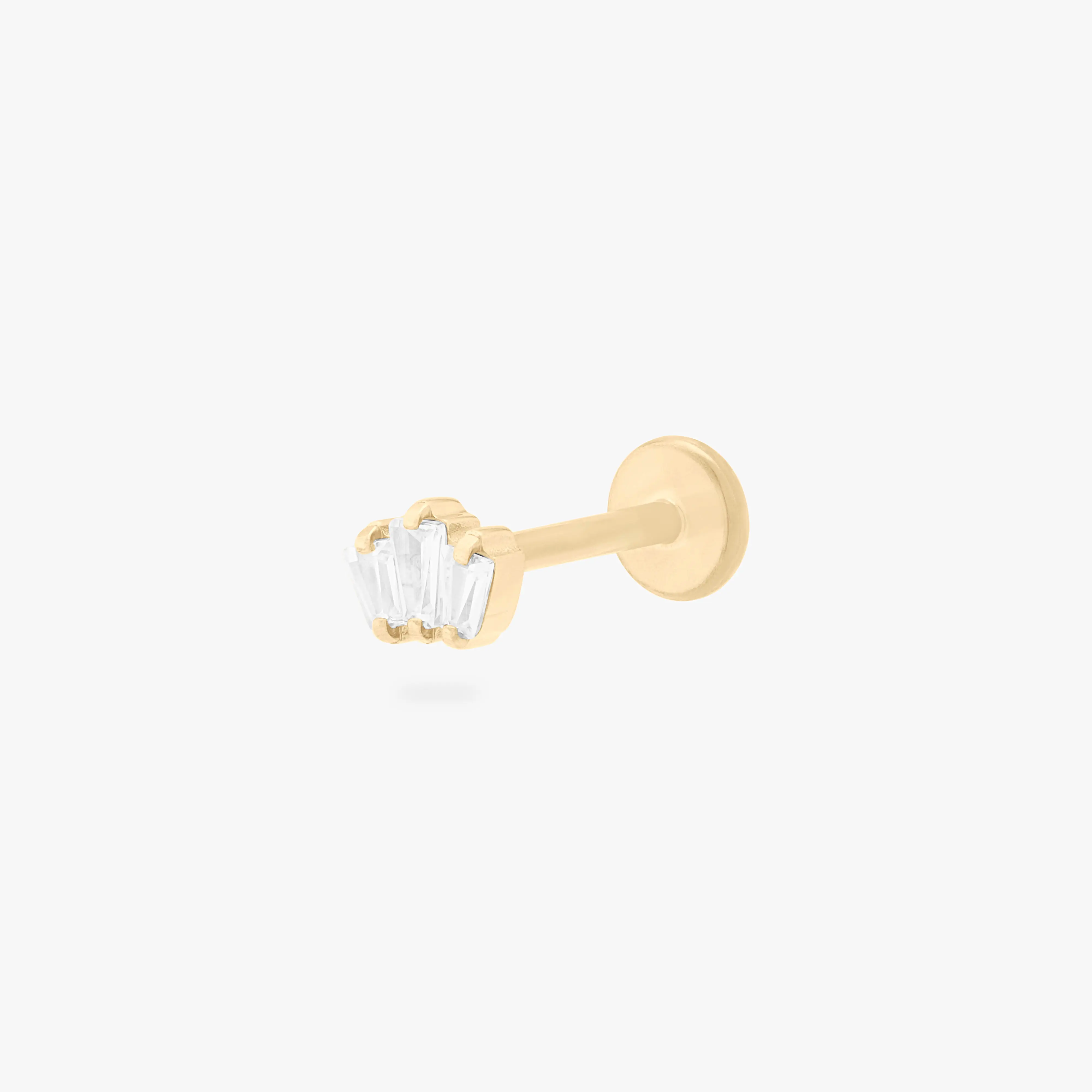 Studs Micro Crown Baguette Flatback Stud