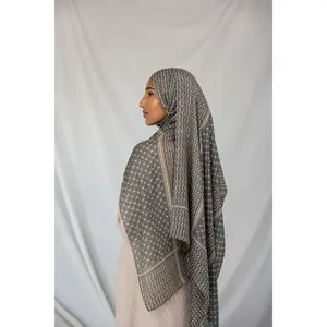 VELA Sage Kuffiyeh Print Modal Hijab Scarf