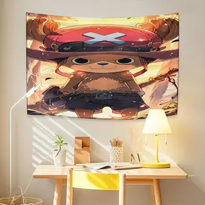 one piece Tony Tony Chopper tapestry background cloth thickened soundproof tapestry, velvet thermal tapestry, Wall Hanging Tapestry, home office decorative tapestry, fine printing, the perfect Christmas gift for family and friends