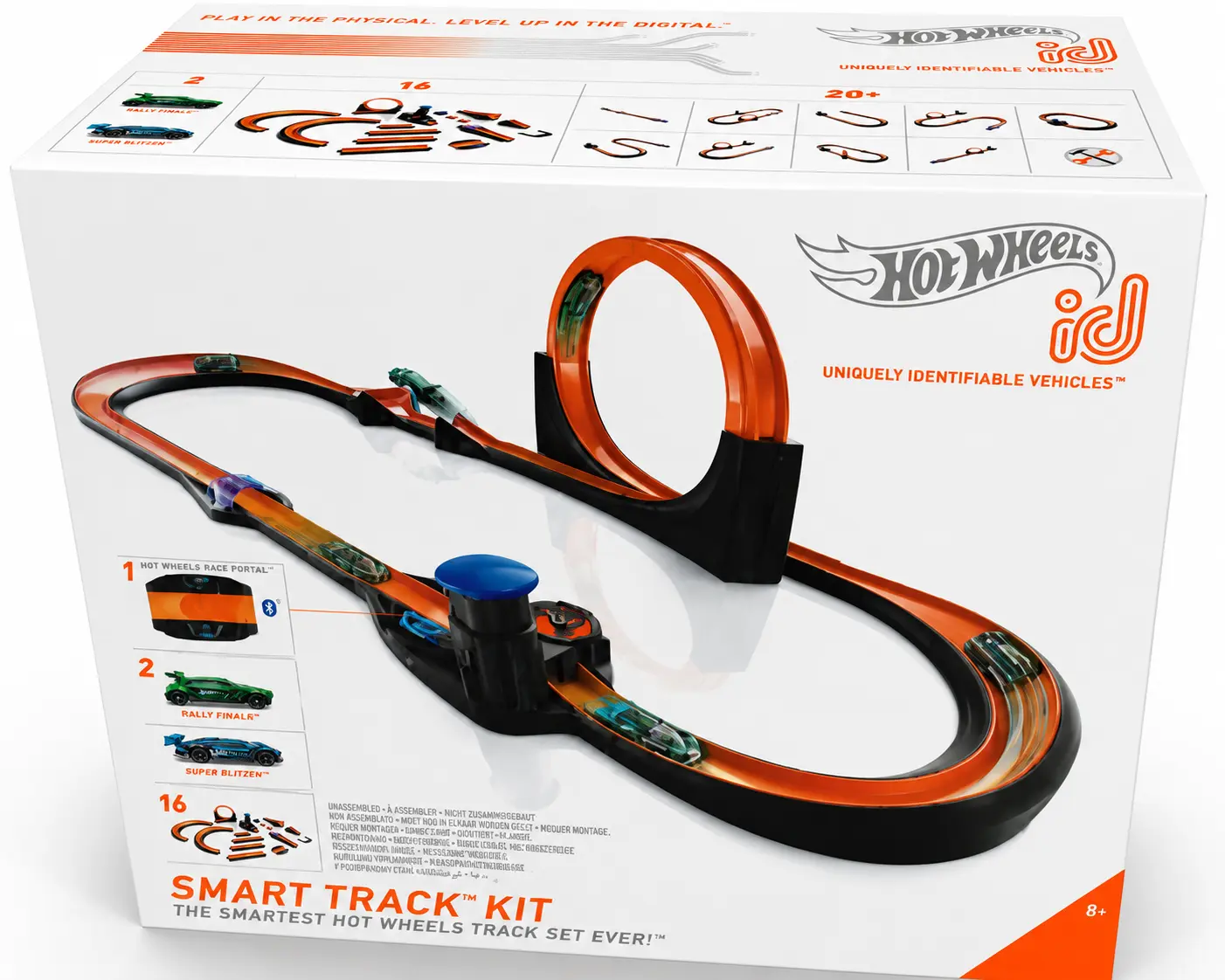 Hot Wheels GFP20 ID Smart Track Bluetooth Racing Set Complete Kit (Damaged Box)