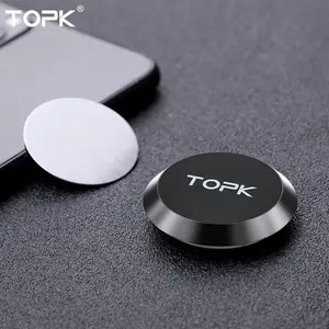 Round Magnetic Car Dashboard Phone Holder, Self-adhesive Vehicle Navigation Bracket, Car Interior Phone Stand, Cell Phone Car Mount