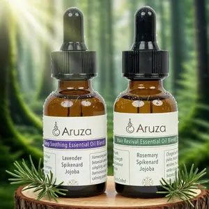 Lavender Sleep-Aid Essential Oil + Gansong Hair-Growth Essential OilMade with 100% pure natural plant ingredients. Lavender: Relieves stress, aids sleep, relaxes muscles, and repairs skin. Gansong: Strengthens hair roots and revitalizes hair follicles.