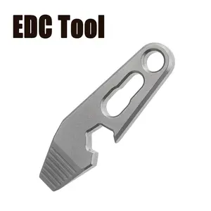 Mini Titanium Alloy Pry Bar, Keychain Portable Tool, Compact and Durable, Ideal for Home Use, Outdoor Adventures, and Emergency Situations