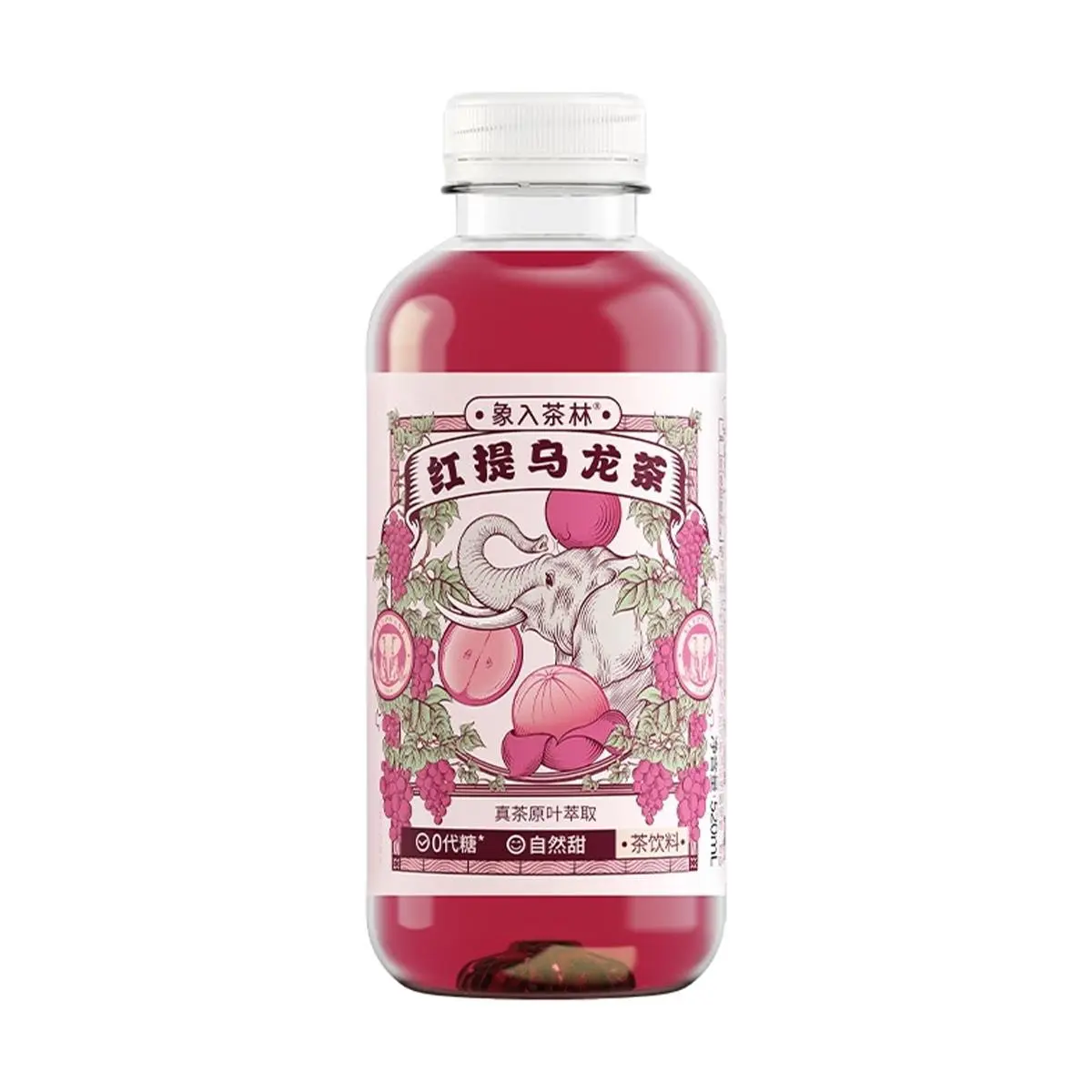 Elephant Tea Red Grape Oolong Tea 520ml - Real Leaf Extract, Refreshing & Fat-Reducing Elephant Tea Red Grape Oolong Tea 520ml - Real Leaf Extract, Refreshing & Fat-Reducing
