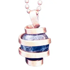 AMETHYST BARE COPPER WIRE WRAPPED COSMIC AMULET