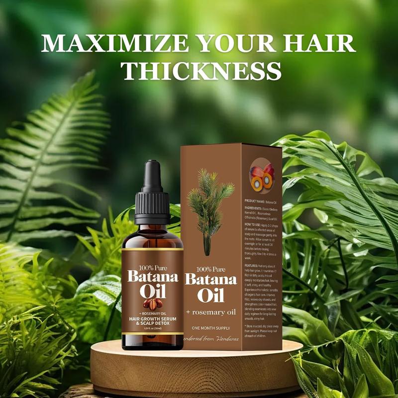 2PCS Batana Oil for Hair,Hair Oil with Rosemary for Hair Growth,for All Hair Types,Batana Hair Oil for Women and Man