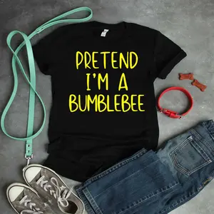 Pretend A Bumblebee Costume Halloween Quick Funny Bumble-Bee T-Shirt_1