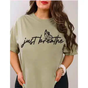 Just Breathe Screen Print Transfer