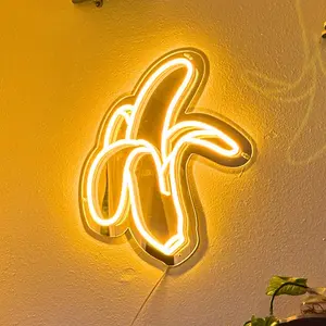 Banana Glow LED Neon Mirror