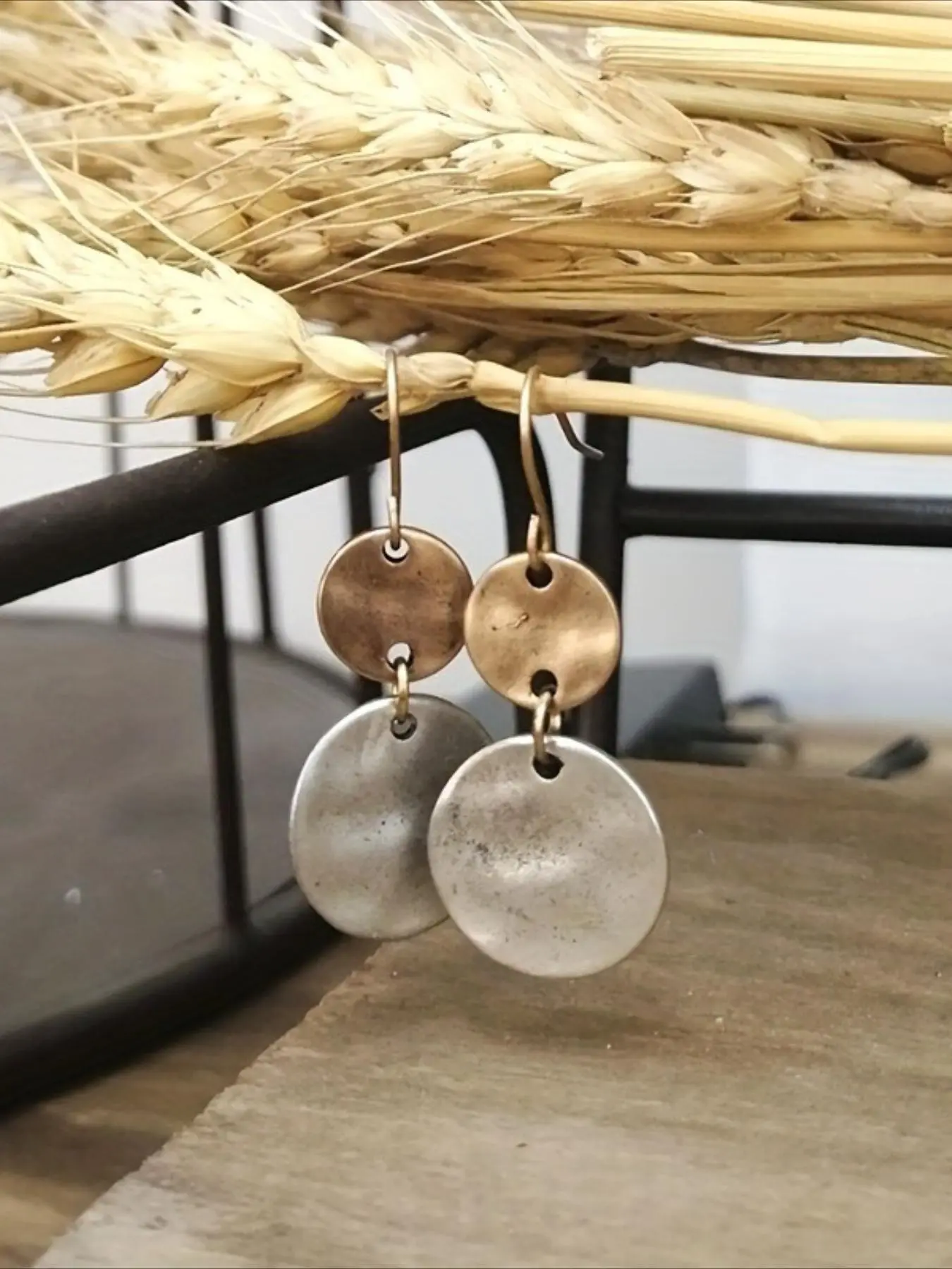 Retro Earrings for Women, Dangly Earrings, Round Drop Pendant Dangling Earrings, Boho Style, All Seasons, Perfect for Parties and Gifts, Plain Design