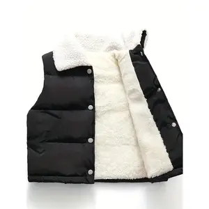 New Autumn And Winter Single-Breasted Vests for Older Children, Warm Sleeveless Jackets for Boys And Girls, Outerwear.