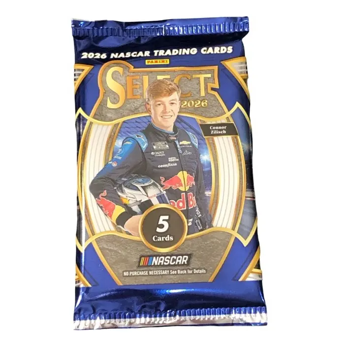 2026 Panini Select Auto Racing Trading Cards Hobby Pack - 1 Pack for Collectors, Hobbyists (2026 Lineup), Sports Card Packs, Hobby Trading Cards