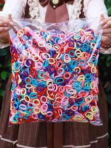 Random Color Hair Tie, High Stretch Hair Tie, Casual Simple for Women & Girls, Minimalist Headwear Suitable for Thick Hair, Elastics, Cute Hair Accessories, Elastic Hair Accessory