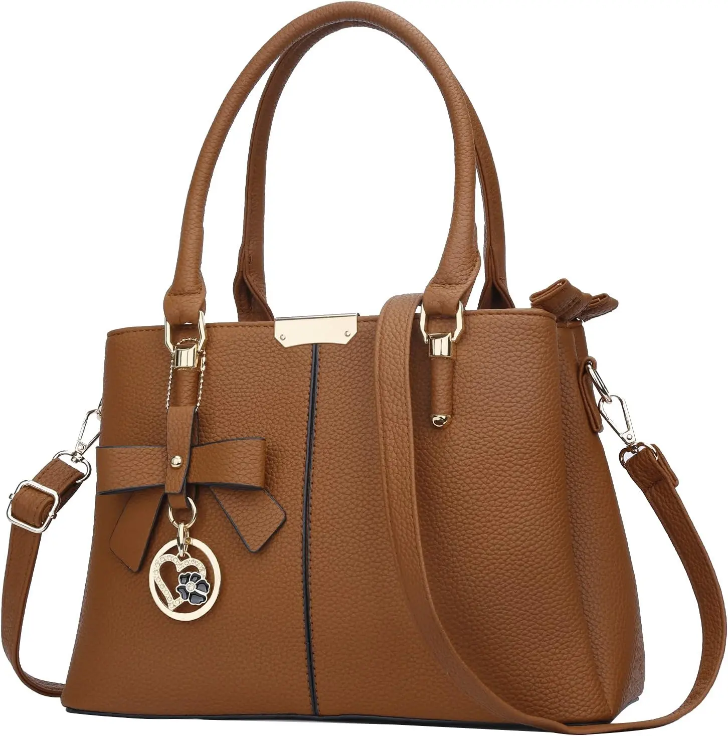 3 Zippered Compartments Purses and Handbags for Women Top Handle Satchel  Ladies Bags