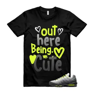 AM 95 Big Bubble Neon Yellow Black Cool Grey 2026 OG T Shirt Match C2