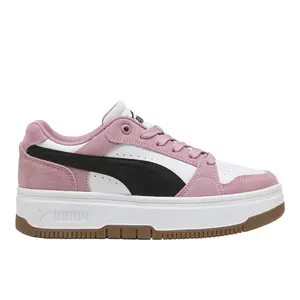 PUMA Womens Rebound Femme Low Lace Up Sneakers Shoes Casual - Pink