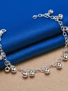 Elegant 8 Inch Bell Bead Chain Bracelet, Stackable Bracelet, Perfect Gift for Women & Couples, Ideal for Birthdays, Christmas, Parties, Jewelry Accessory