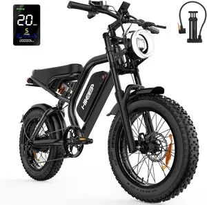 HiKeep K6-L Electric Bike for Adults - 16/20 Inch Fat Tire Ebike, 750W/Peak 1500W Motor Ebike, 48V15.6AH Detachable Battery, 4 Riding Modes Electric Dirt Bike