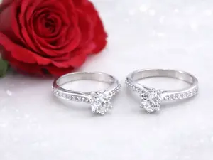 Anillo Solitario CZ Plata 925 - #8