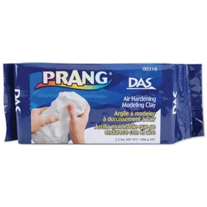 212 MAIN Prang Das Air Dry Clay, 2.2 lbs White - DIY Pottery Craft Supply for Toys & Hobbies, Crafts, Age 6+