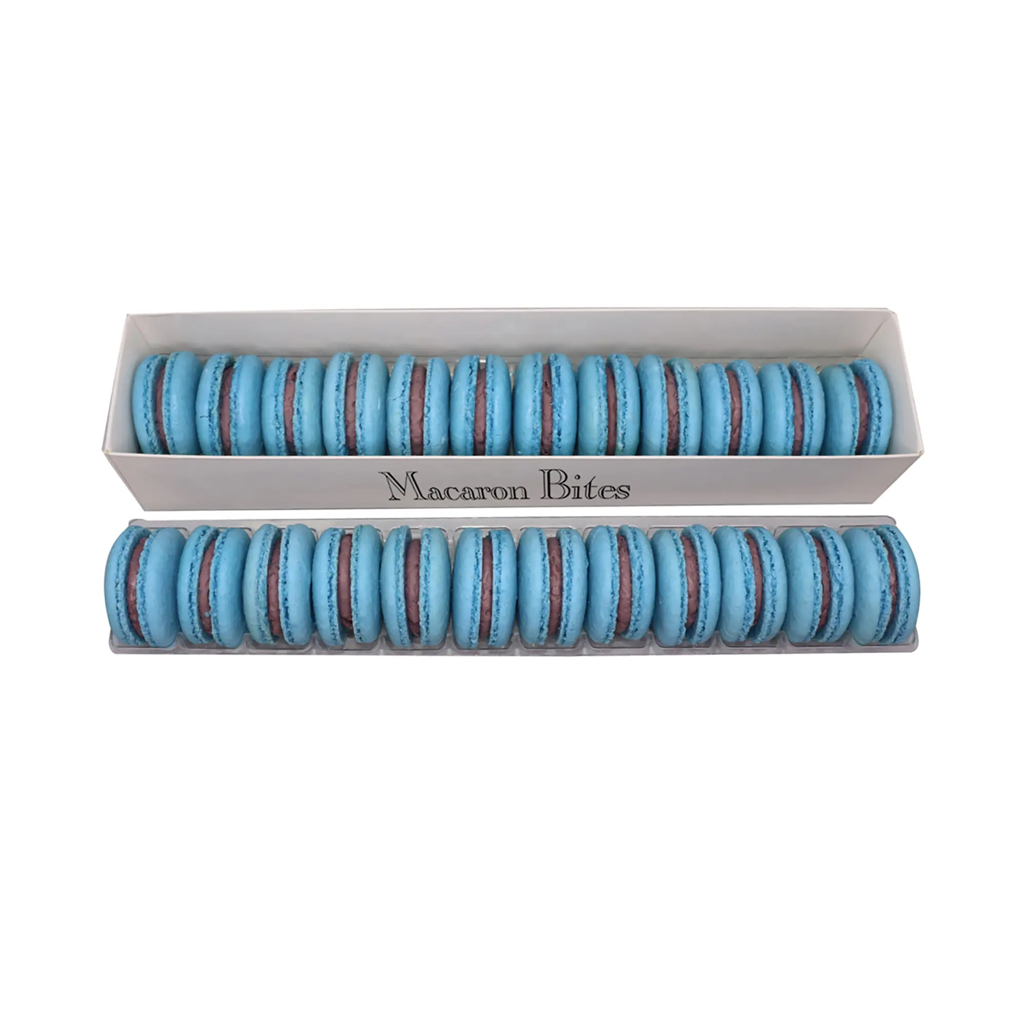 French Macarons - Macaron Bites Blueberry Macarons, 24 Count