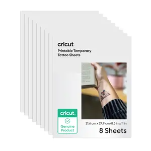 Cricut 8.5 in x 11 in Printable Temporary Tattoo Sheets 8 Count