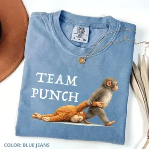 Comfort Colors Team Punch T-Shirt, Baby Monkey Punch Shirt, Womenswear