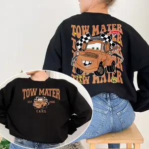 Cars Shirt Tow Mater Radiator Springs Sweatshirt Piston Cup Lightning Unisex T-Shirt, Pullover Sweatshirt, Piston Cup Lightning Hoodie Gift Xmas