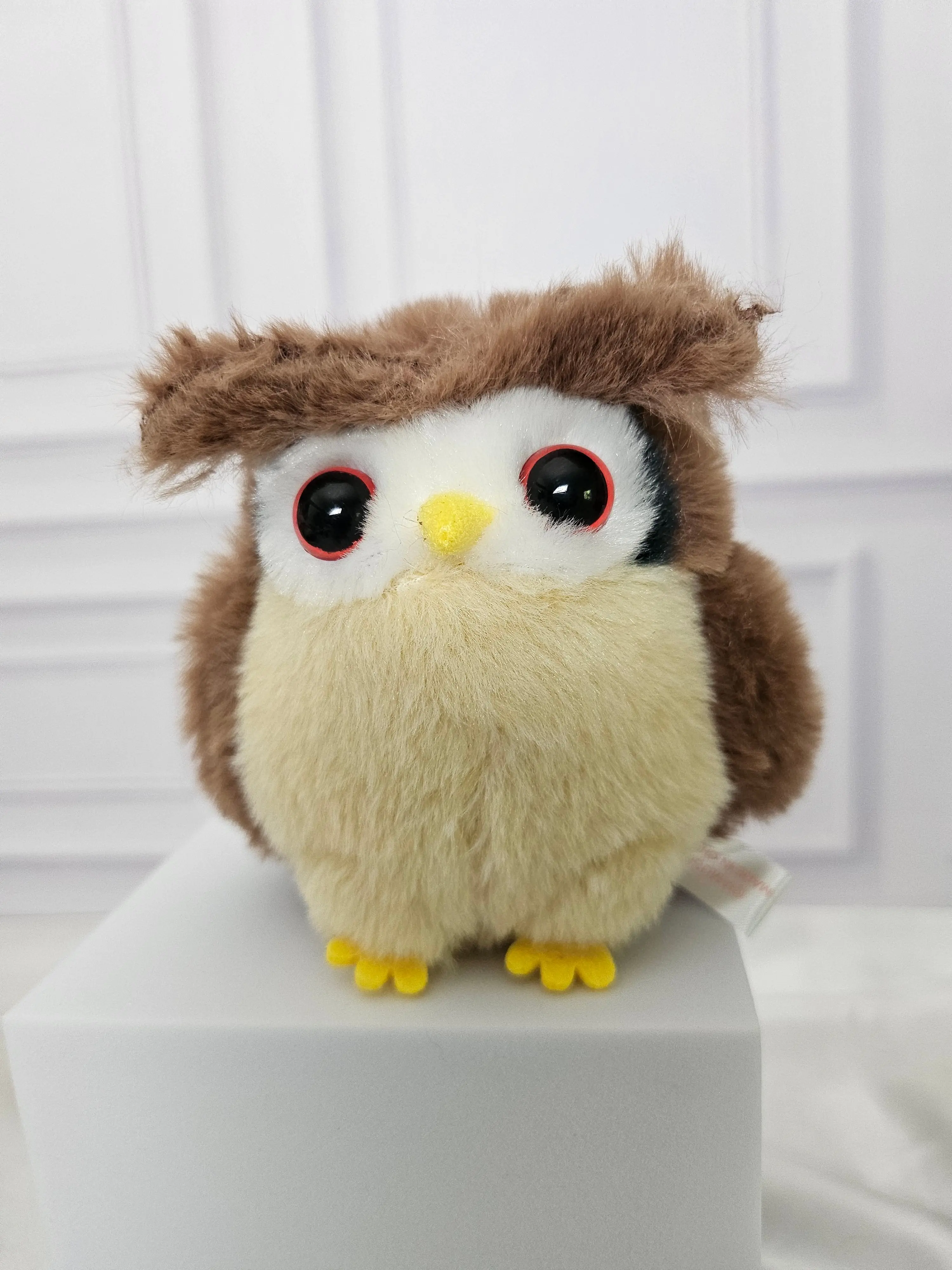 Horned Owl - Adorable Soft - Plush Keychain gift