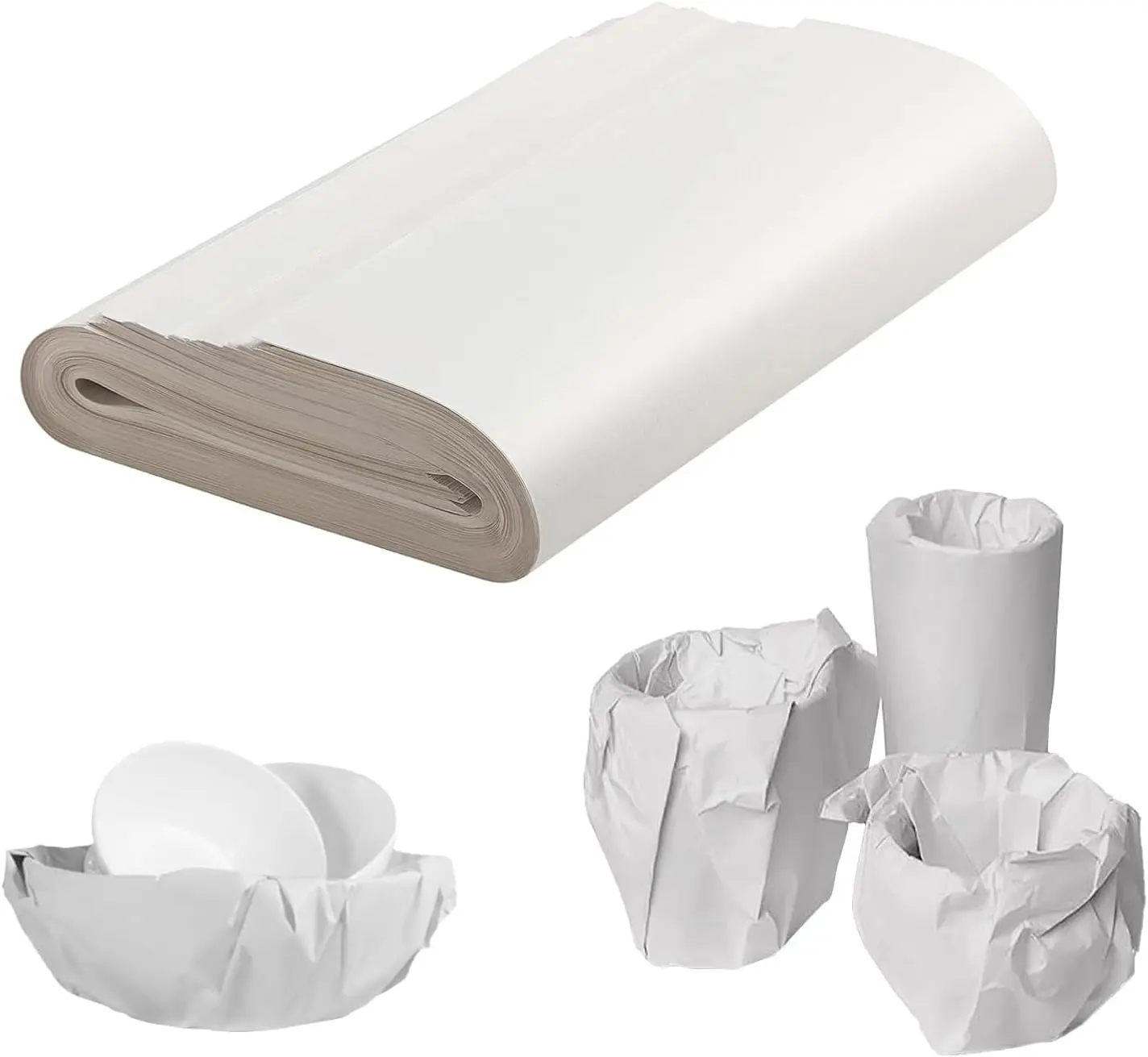 100 Sheets Packing Paper for Moving, 12" x 24" Newsprint Wrapping Paper for Packing & Shipping