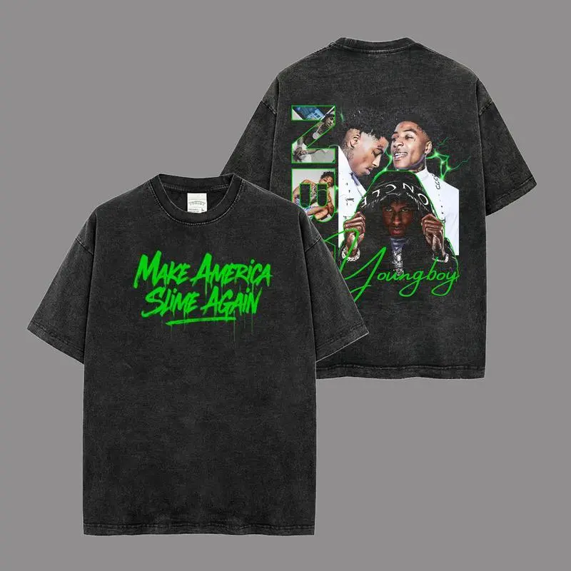 MASA YoungBoy Tour T-shirt V18 Premium 100% Cotton Acid Wash, 4KTrey, Lil Top, Rap Fans, Shirt Streetwear, Hiphop T-shirt , Music Lovers