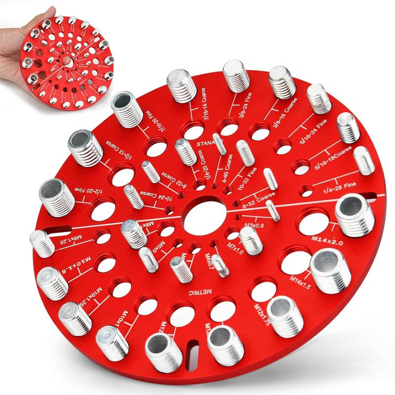 Nut and Bolt Thread Checker - 30 Standard and Metric Bolt Size Finder ...