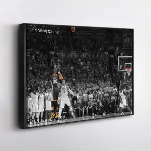 Stephen Curry Canvas Art – Game Winner vs OKC Decor Decoration Gifts
