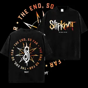[MetalStyle] Slipknot 'The End So Far' Retro Unisex 100% Heavyweight Cotton T-Shirt – 100% Heavy Cotton Rock Groove Metal Tee, Groove Metal Rock Band Shirt, Oversized Vintage Tee, Heavy Metal Merch, Gift for Rock Fans