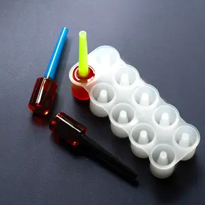 Cylinder Hookah-Pop Tip Hard Candy Mold - Pack of 4 - 40 Cavities - HP1