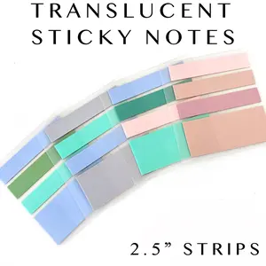 Translucent Sticky Notes - 2.5" Strips