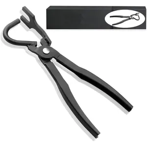 Exhaust Pliers Hanger Bracket Removal Pliers Separates Rubber Hangers Plier Supports 38350 Plier For All Car Pipe Exhaust Hanger Bracket Great Automotive Tools, Black