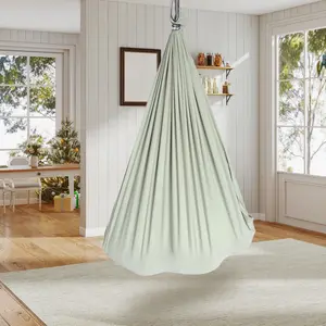Superior Dual-Layer Sensory Hammock Swing for Kids & Adults – Indoor/Outdoor Therapy Chair for Autism, ADHD – Deep Pressure Relief, 360° Swivel, Heavy Duty, Supports 300 lbs – 1.5x1.4m