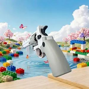 BAZILBAZOS Revolver Toy Gun Model Set Fidget Toy - 1 Box Outdoor Toy Kit with Toy Model Gifts for Boys Kids Adult Age 8+