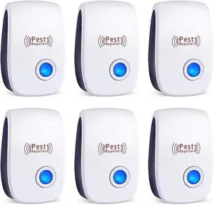 Ultrasonic Pest Control Repellent, Indoor Electronic Pest Repellent Plug-in Cockroach Spider Ant Insect Mosquito Repellent for Home Kitchen Garage Warehouse