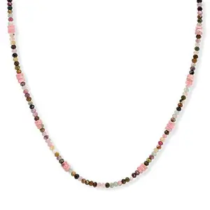 Mine Finds by Jay King Multi-Colored Tourmaline & Rhodochrosite Beaded 18" Necklace